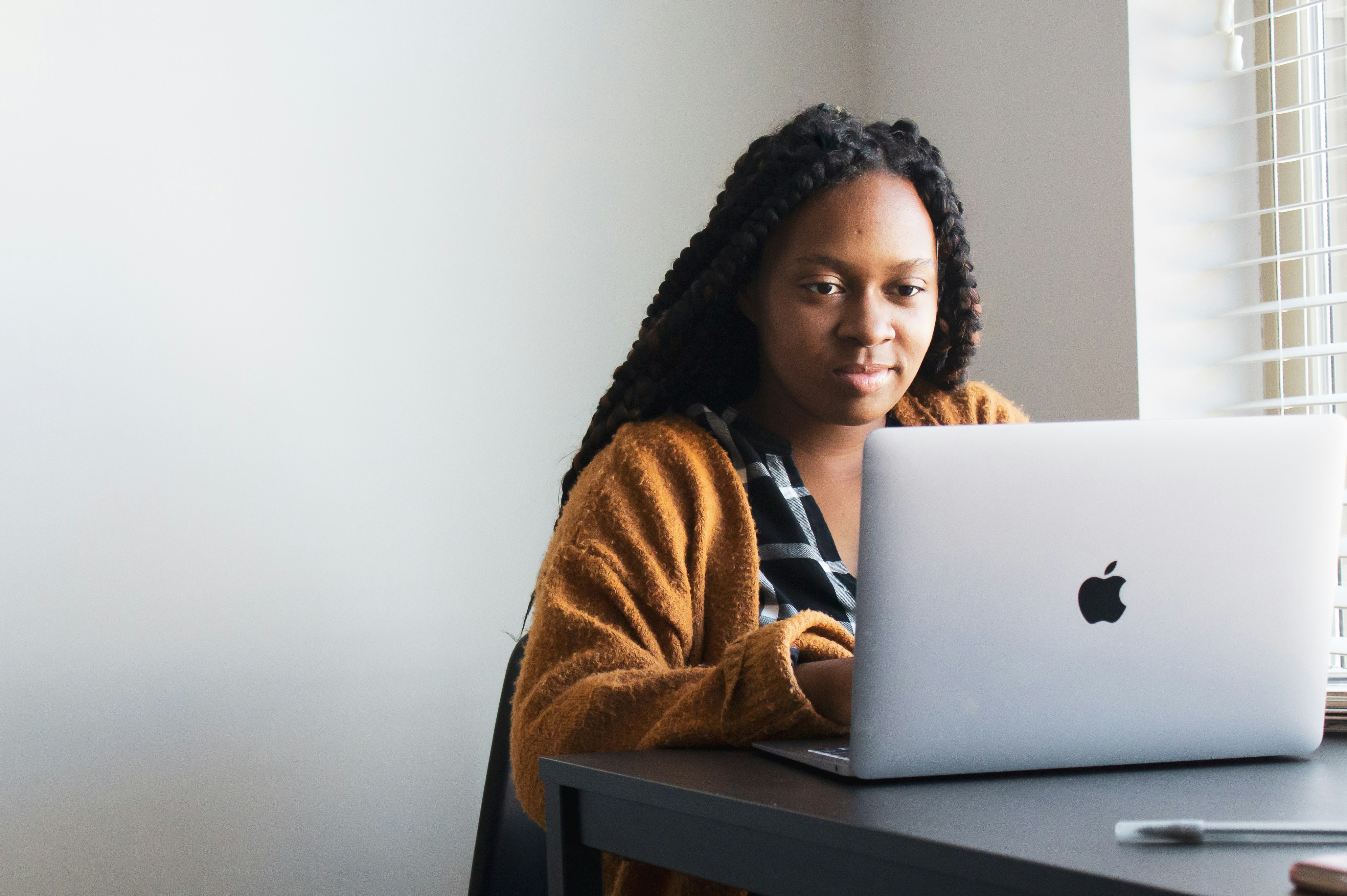 Student studying online